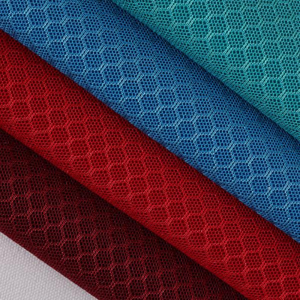 Hexagonal Sandwich Mesh 2.0mm Thickness with Polyester Interwoven Yarns - Airflow Optimized for Ergonomic Chair/Backpack Panels