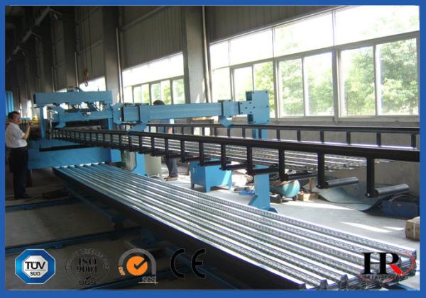Safe High Efficient Floor Deck Roll Forming Machine 50HZ 3 Phase