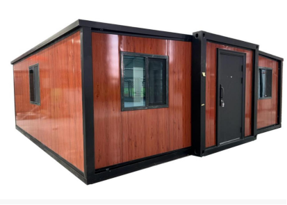 38.2m² Premium Expandable Container House (Wood Grain Finish)