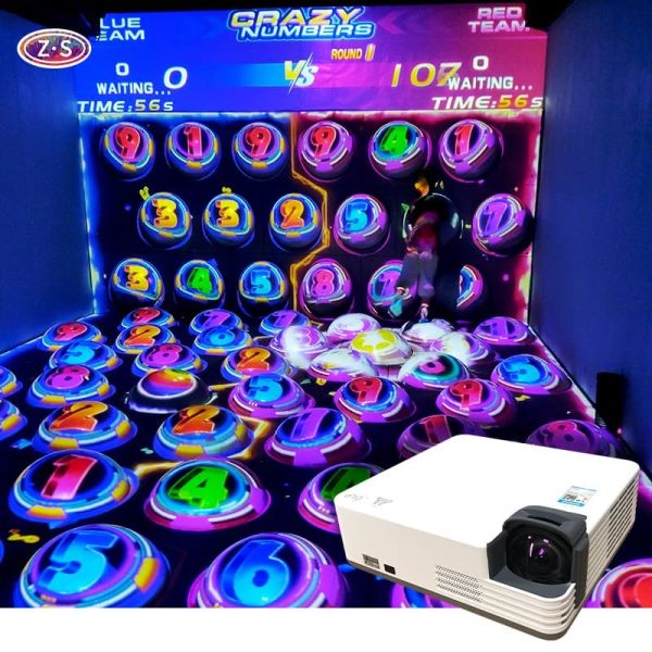 Interactive Jumping Ball Projection Step Scoring System Laser Source For Shopping Malls