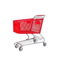 Carrinho de compras dobrável de meio plástico personalizável