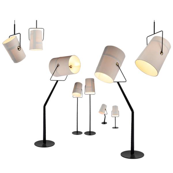Nordic Personality Fabric Chandelier Creative Simple Living Room Dining Room Bedroom Pendant Light