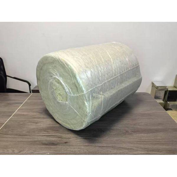 Thermal Insulation Mineral Wool Blanket Rockwool Roll With Wire Mesh Alumina Foil