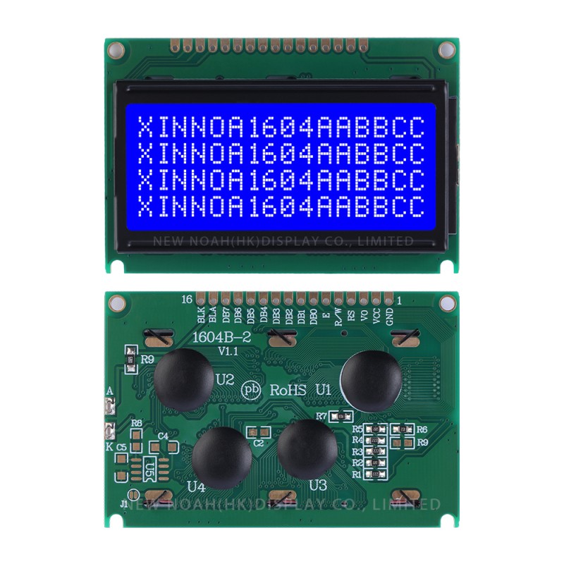 Blue Film White Letters 1604B-2 LCD Module IPC 02*16 16PIN Industrial Display Screen Stable Supply Of Goods
