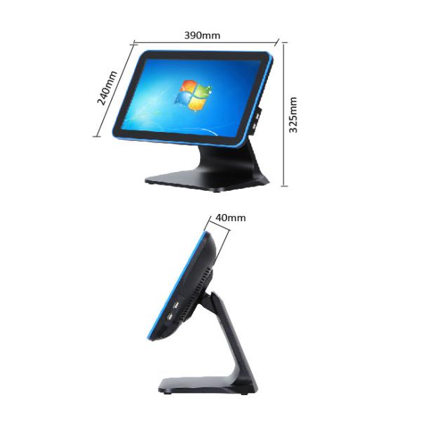 Plastic Housing Touch Screen Pos System 15.6 Inch Windows 10 English Version