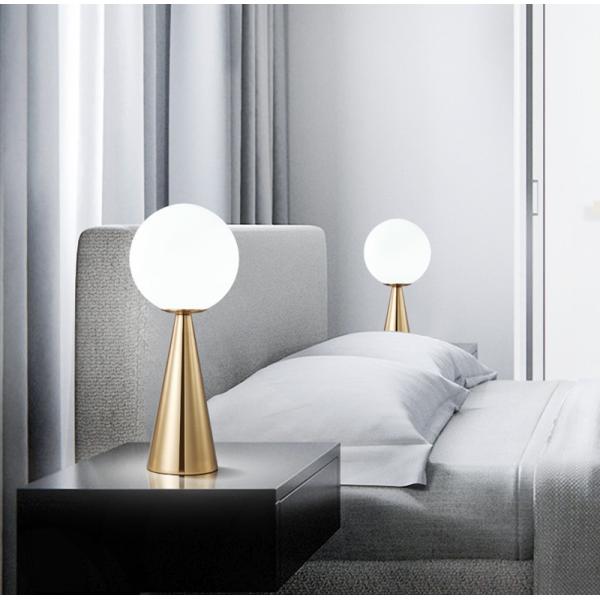 Europe table lamp white glass ball desk lamps student glass ball table lamp(WH-MTB-37)