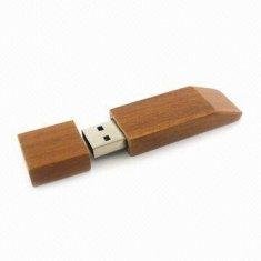 Memoria USB de madera AT-101O de la forma cuadrada