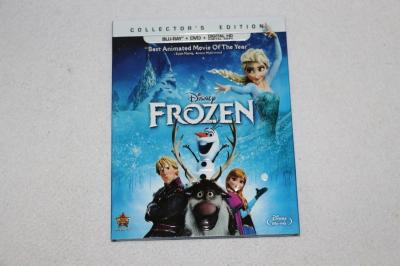2016 Blue ray Frozen 2discs cartoon dvd Movies disney movie for children DHL free shipp