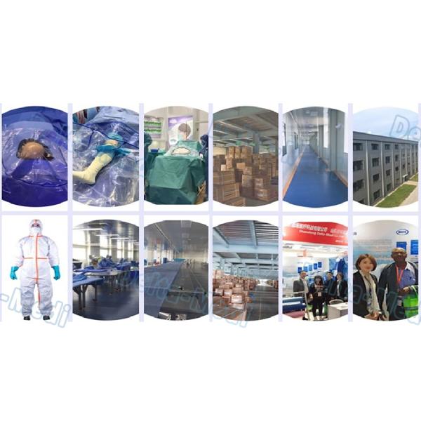 Мантии удобного короткого рукава устранимые терпеливые, голубая изоляция одевают аттестацию КЭ