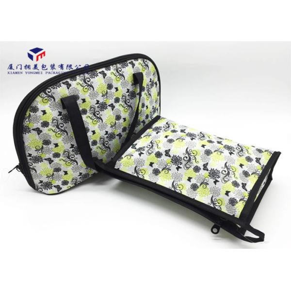 Fabric Makeup Bag Fashion Women Canvas Handbag In Light Weight Rectangle Shape
