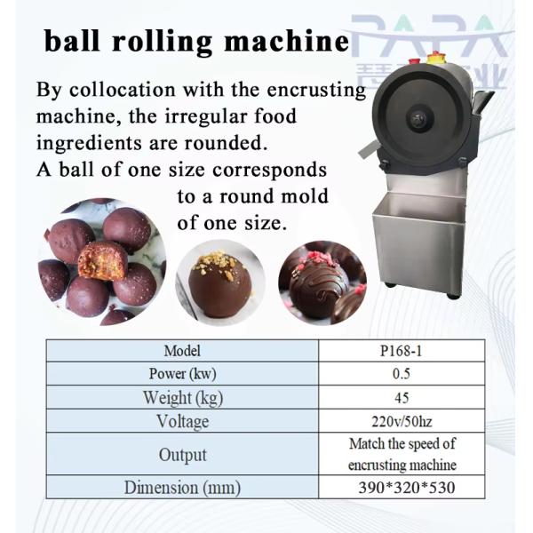 60pcs/min-90pcs/min Protein Ball Rolling Machine Automatic Date Ball Rolling Machine