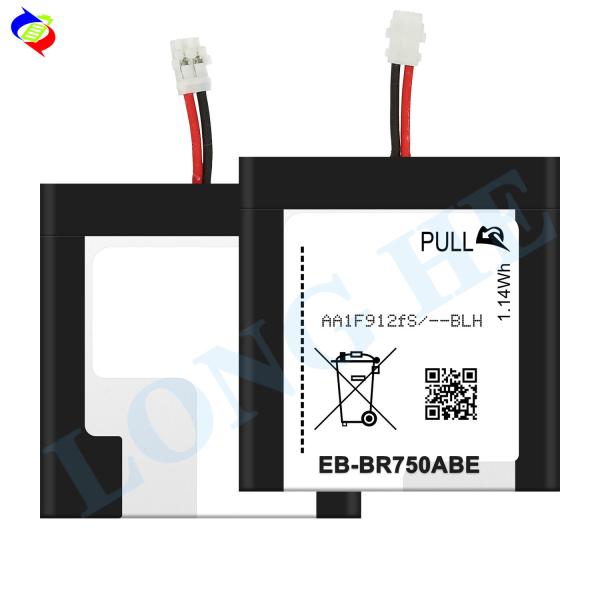 for Samsung replacement watch battery EB-BR750 300mah for Samsung Gear S SM-R750 R750 smart watch genuine battery EB-BR750ABE