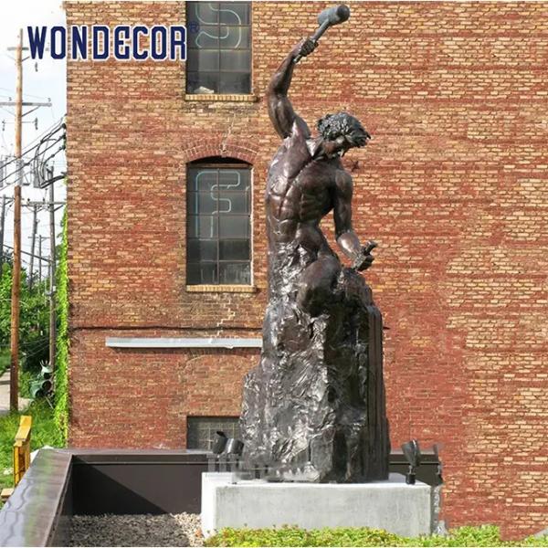 Собственная личность скульптур изготовленного на заказ металла открытого сада большого в натуральную величину бронзовая человеческая сделала статую человека