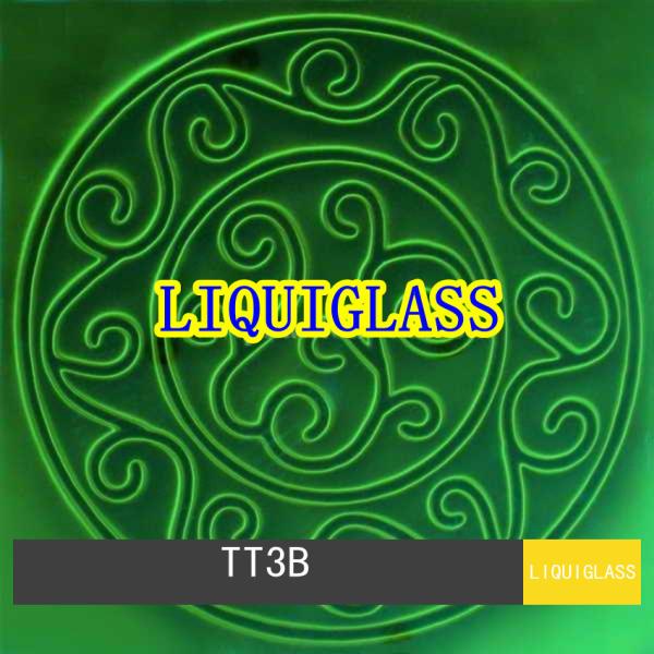 Solid Printed Toughened And Laminated Glass Tile