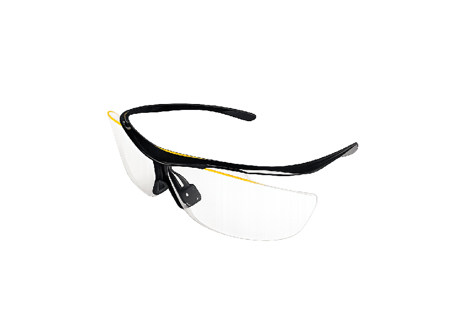 0.5mmPb Lightweight Lead Acrylic Radiation Glasses with Semi-Rimless Frame