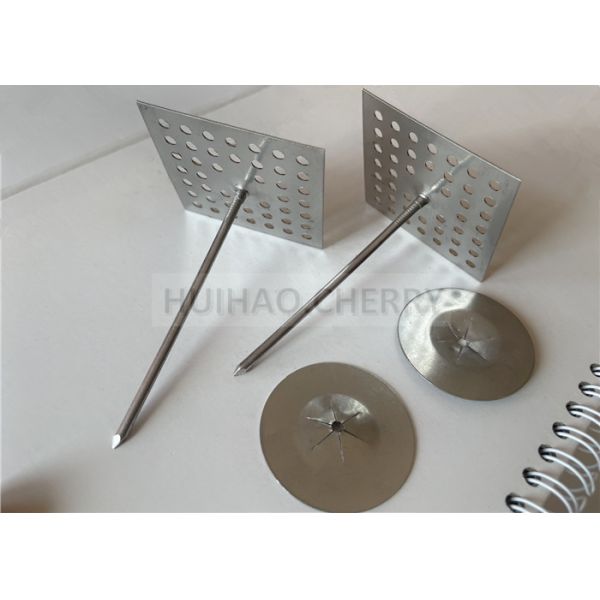 2-1/2 Perforated Base Insulation Hangers Fixing Acoustic Insulation Materials
