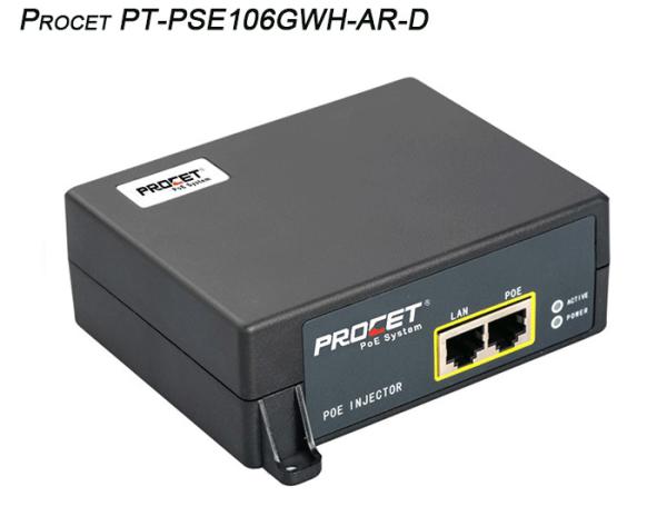 IP Cameras Single Port DC PoE Injector 55V 1100mA