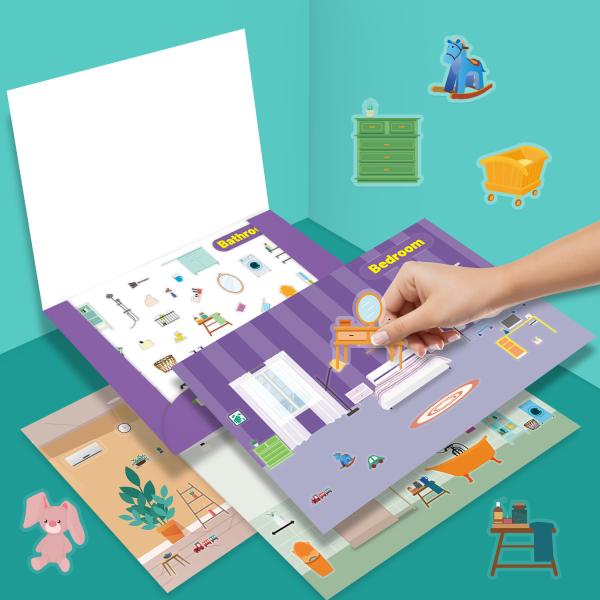 150PCS Repositionable Enlarge Stickers About Bathroom Bedroom Kitchen Living Room
