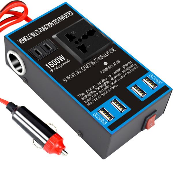 Modified Sine Wave Output 150W-200W Hybrid Grid Inverter DC 12V to AC 110V Inverter with Dual USB Ports and Type C