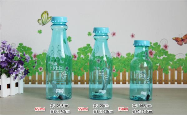 550ML Tritan BPA free soda bottle, transparent water bottle, plastic bottle,food grade