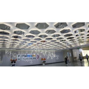 Алюминиевая панель потолка шестиугольные декоративные 1100 для делюкс коммерчески центра