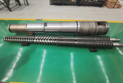 Conical Tandem Screw System Integral Barrel And Hard Chrome Plating Superior Efficiency