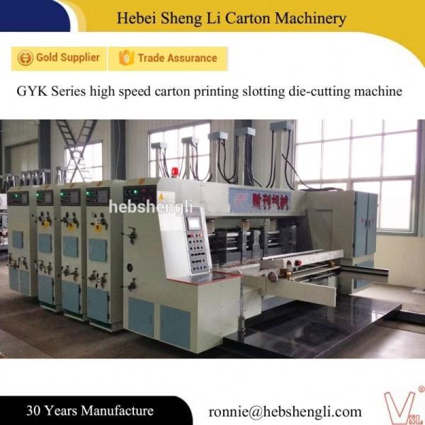 High Speed Flexo Printer Slotter , Flexo Corrugated Machine CE Certificate