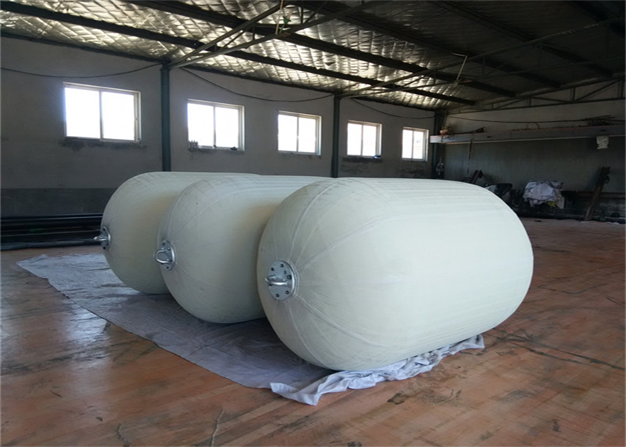 Белый тип слинга плавая пневматический резиновый обвайзер 50kpa 3.3x6.5m