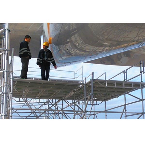 Tour d'échafaudage mobile en aluminium personnalisé léger pour l'industrie aéronautique