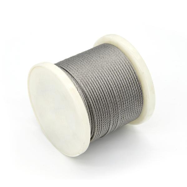 Cuerdas de alambre de acero inoxidable de 6 mm 1x19 Cuerdas de alambre para paredes cortinas / ingeniería