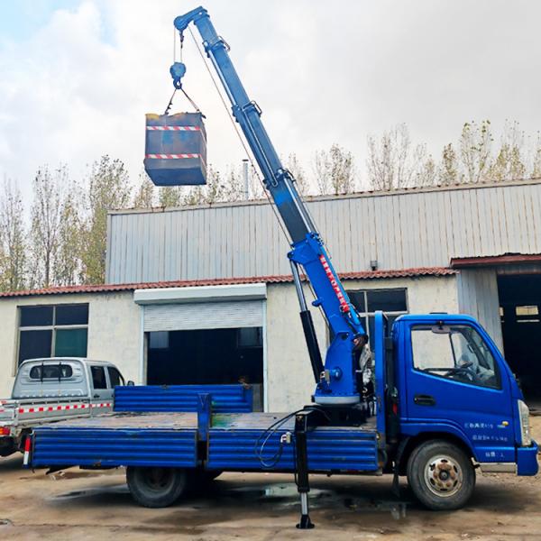 Small Portable Electric Winch Hydraulic Lifting Rotary Crane with Remote Control for Construction and Farming