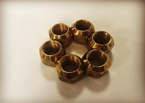 M14*1.5  Left Hand Thread Carbon Steel Wheel  Nuts With 15mm Thickness