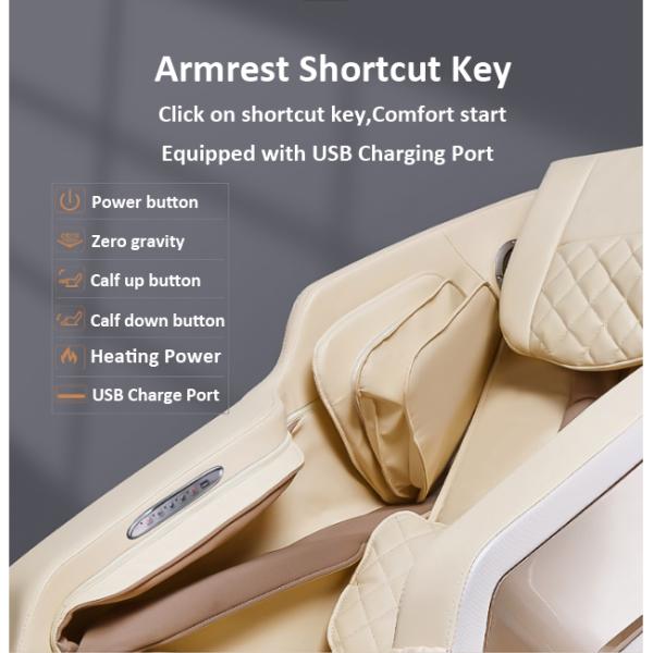 2d Luxury Zero Gravity Leather Recliner Massage Chairs TFT HD ISO9001