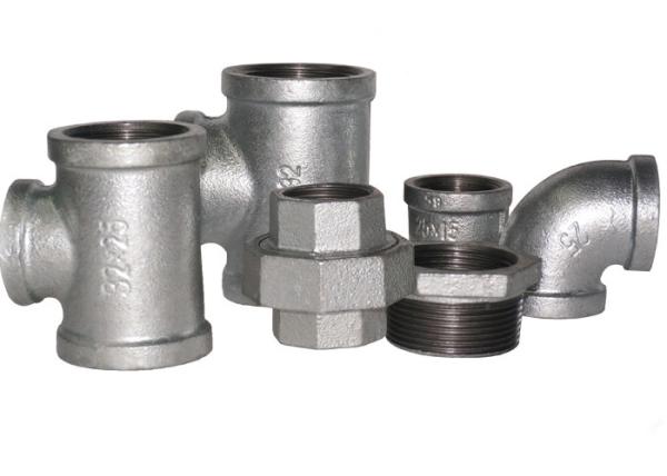 Hot Dipped Galvanized Pipe Fitting Banded NPT Threads 1/2 Malleable Iron Tee