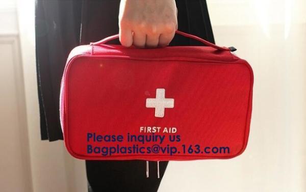 First Aid Bags, Kit Bag, Medical Storage Bag, Portable Pouch, Emergency Medicine, Handy Pills Pocket