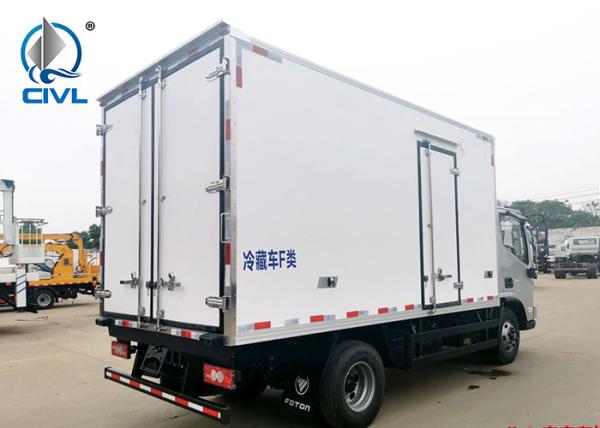 3 Ton Foton Refrigerated Truck / 156hp Engine Chiller Lorry / Refrigerator Cars / Refrigerator Truck  Cooler Truck