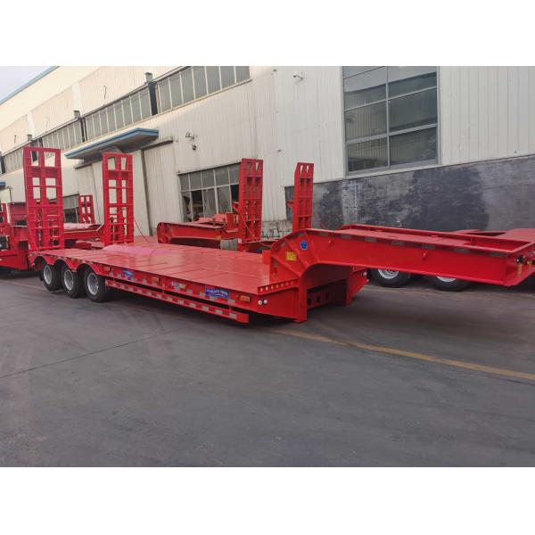 40ft Semi Truck Flatbed Trailer Low Bed Tractor Trailer