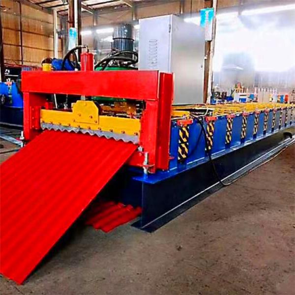380V / 220V Steel Tile Roll Forming Machine 300 H Steel Welded Machine Frame