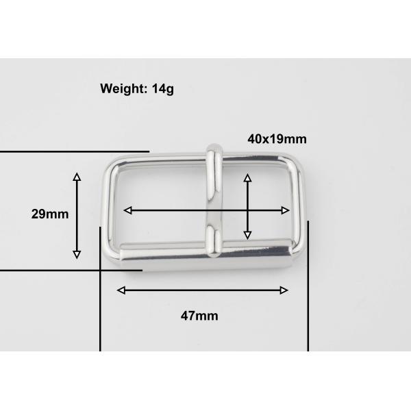 Iron Material Bulk Belt Buckles , 40mm Roller Metal Tongue Buckles For Tool Belt
