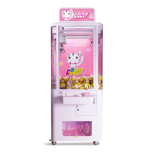 110 - máquina do divertimento do guindaste das bonecas 240V, máquina cor-de-rosa do guindaste do bicho de pelúcia