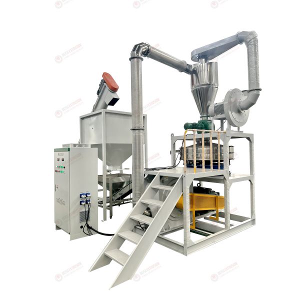 Plastic Waste Pvc Wpc Flooring Foam Board Sheet Door Profile Crushing Pulverizing Machine
