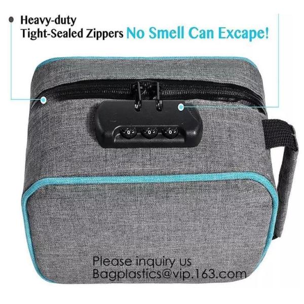 ASTM APPROVED CHILD-REISISTANT POUCH BAGS,Travel Discreet Containers Odor Blocking Resealable Storage Smell Proof Bag Wi