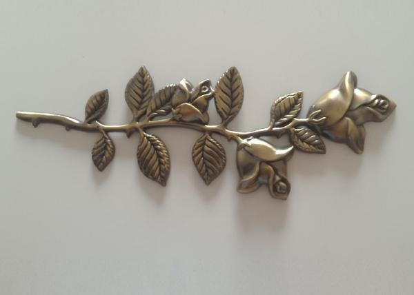 Metal coffin decoration zamak rose zinc alloy flower D013  45cm*13cm Antique bronze