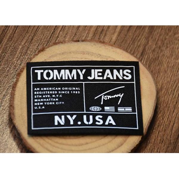 Printing Custom Silicone Logos Woven Fabric Labels For Garments