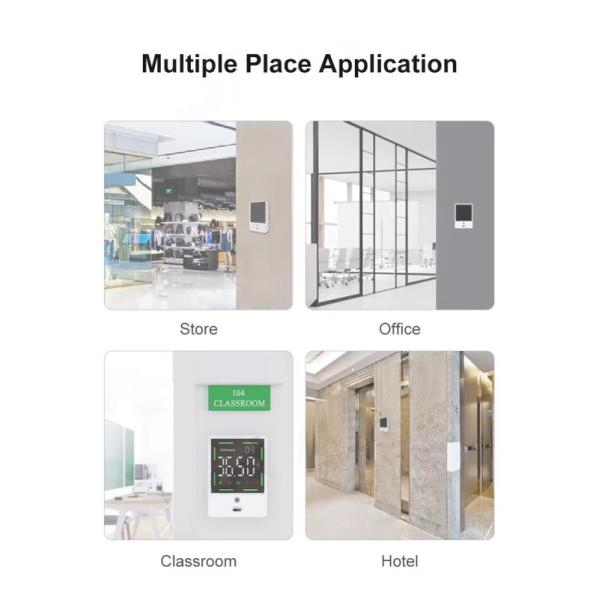 Бесконтактный цифровой термометр пальмовой руки с ЖК-дисплеем и функцией сигнализации о лихорадке