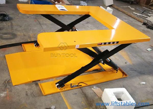 Em forma de u Scissor a tabela de elevador com plataforma 150kg 350kg da rampa