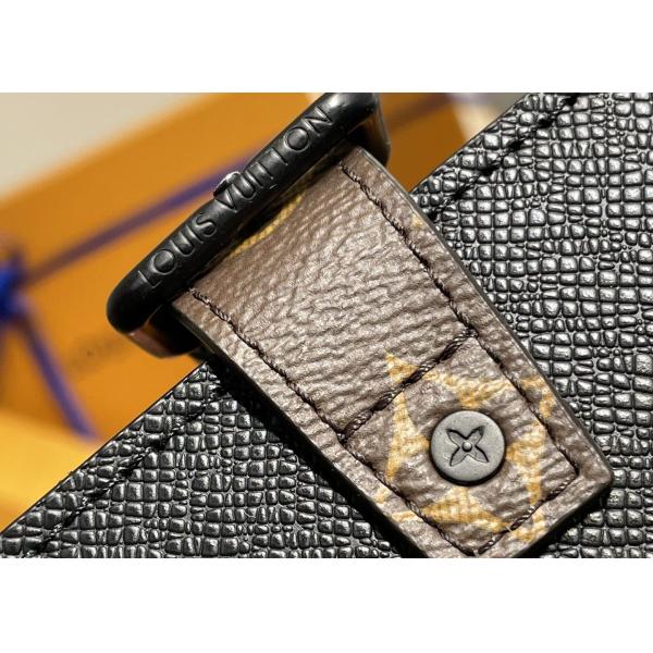 Black Mens Cross Pattern Genunie Cowhide Leather Handbag For Shopping