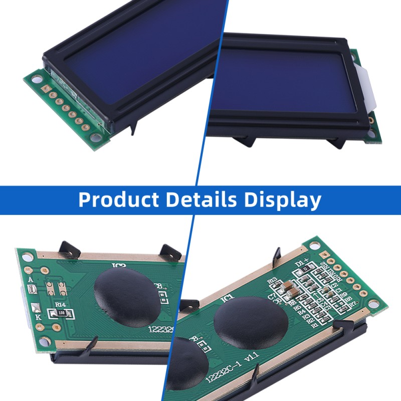Blue Film 12232C-1 LCD Character Screen High Brightness LED Light Dedicated PCB Board Controller ST7920