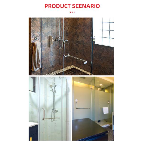 Прочная стеклянная дверная ручка из нержавеющей стали для дверей для душа сертифицирована ISO9001