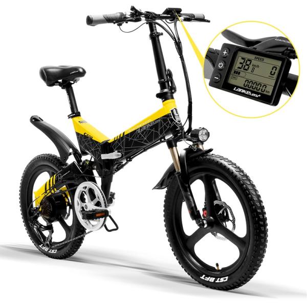 G650 Foldable 20 Inch Electric Bike Rear Suspension Alloy Crown Suspension Fork